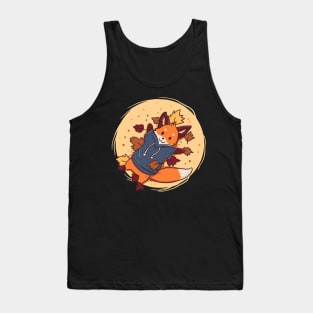 Cute Fox In Autumn Fox Forest Animal Tank Top